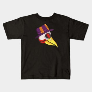 the head of a bird with a funny hat Kids T-Shirt